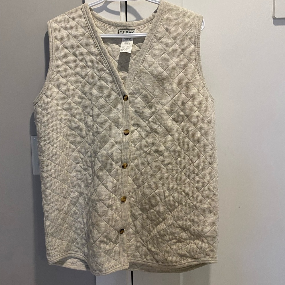 LL bean offwhite vest